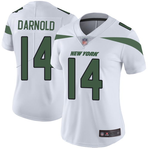 New York Jets Limited White Women Sam Darnold Road Jersey NFL Football 14 Vapor Untouchable